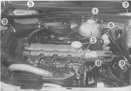 Opel Corsa. Compartiment moteur 1.21 Et 1.41