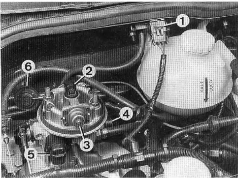 Opel Corsa. Identification des elements de l'injection multec