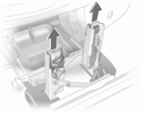 Opel Corsa. Déplier les logements de pédalier