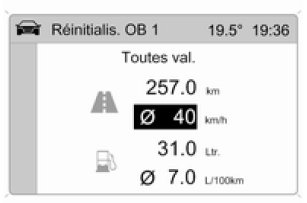 Opel Corsa. Redémarrer l'ordinateur de bord