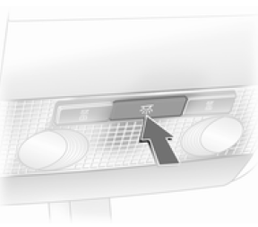 Opel Corsa. Plafonnier avant avec spots de lecture