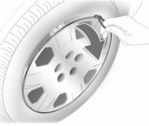 Opel Corsa. Changement d'une roue