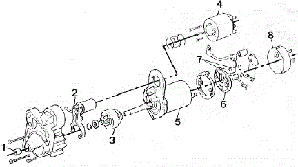 Opel Corsa. Demarreur