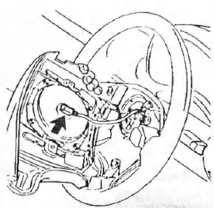 Implantation du connecteur de l'unite d'air-bag