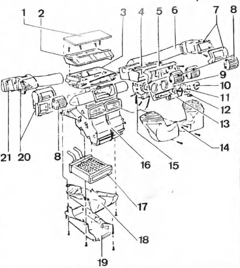 Opel Corsa. Chauffage-ventilation