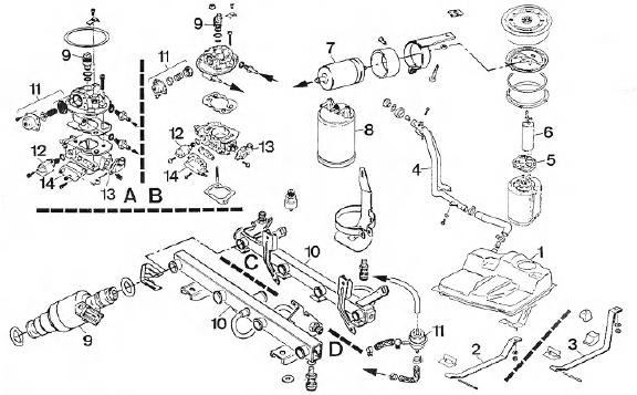 Opel Corsa. Alimentation en carburant