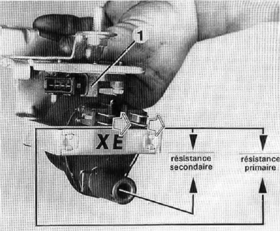 Opel Corsa. Contr?le de la bobine d'allumage
