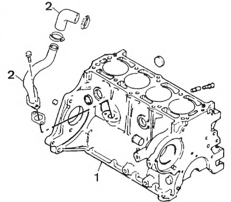 Opel Corsa. Bloc-cylindres