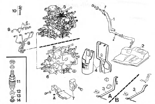 Opel Corsa. Alimentation en carburant