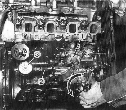 Calage de la pompe d'injection.