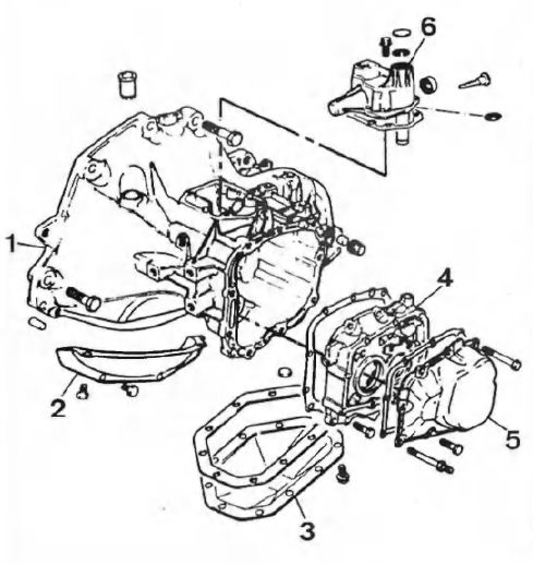 Opel Corsa. Carters de boite de vitesses