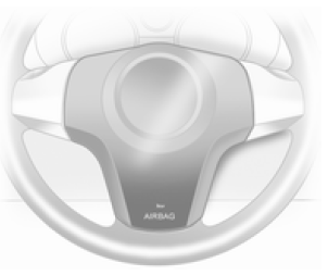 Le système d'airbags avant se compose de deux airbags, un dans le volant et un