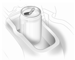 Un porte-gobelet est disposé à l'avant de la console centrale.