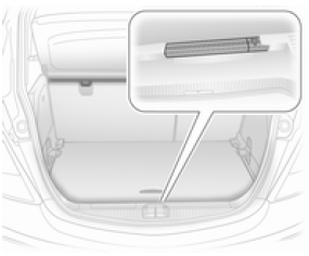 Ranger le triangle de présignalisation dans le coffre arrière : placer d'abord