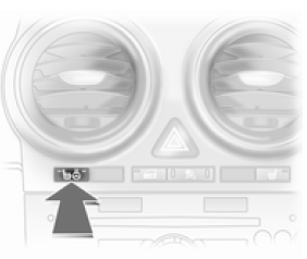 Enclencher le chauffage, en association avec le chauffage de siège, en appuyant