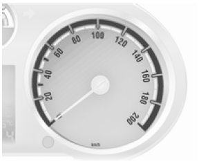 Affiche la vitesse du véhicule.