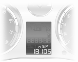 Le message InSP apparaît quand il est temps de procéder à un entretien.