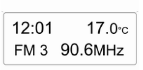 Affiche l'heure, la température extérieure et la date ou bien des données de