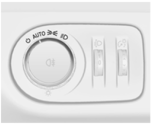 Tourner le commutateur d'éclairage :