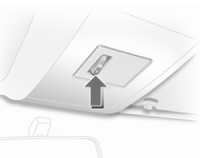 Position centrale du commutateur : éclairage automatique de l'habitacle.