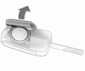 Sortir la clé et ouvrir l'unité. Remplacer la pile (type CR 2032) en faisant