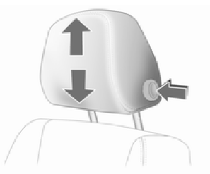 Appuyer sur le bouton de déverrouillage, régler la hauteur, verrouiller.