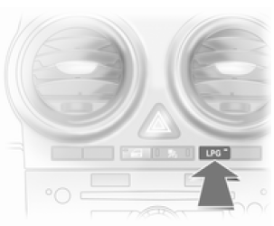 L'actionnement du bouton LPG permet de basculer entre les modes de fonctionnement