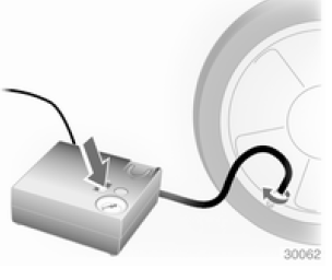 Si la pression du pneu dépasse 1,3 bar, corriger selon la valeur prescrite. Répéter