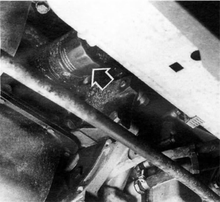 Localisation du filtre à huile