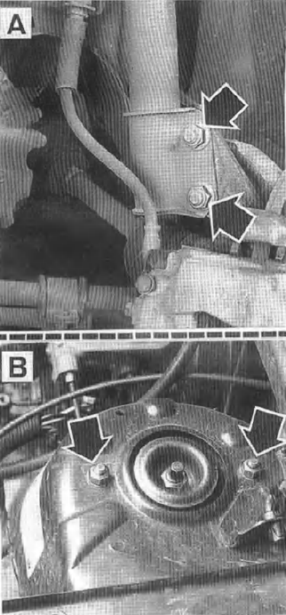 Points de fixation de l'élément de suspension
