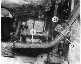 Fixation de la barre stabilisatrice