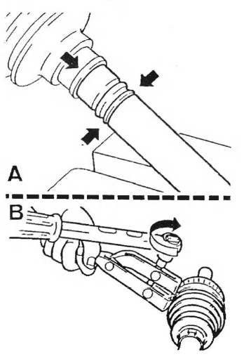 Montage d'un soufflet