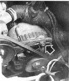 Boulon de tendeur de courroie d'alternateur (courroie trapezoidale).