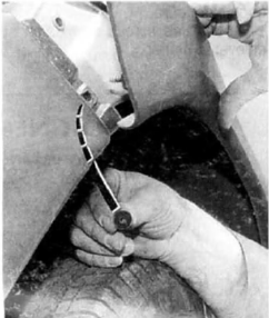 Ecrou de fixation latérale de bouclier arrière.