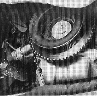 Mesure de l'entrefer du capteur de régime et position vilebrequin.