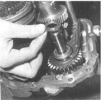 Repose du pignon, de ia fourdnette et de la rondelle butée de marche